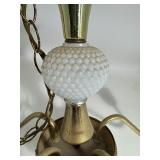 Hobnail Milk Glass Chandelier