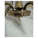 Hobnail Milk Glass Chandelier