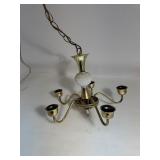 Hobnail Milk Glass Chandelier