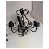 Black Wrought Iron Chandeliers
