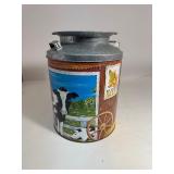 Metal Canister with Farm Scene