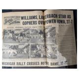 Minneapolis Sunday Tribune Sports Section - 1942 Vintage Newspapers & Clippings