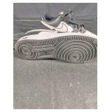 Nike Air Force 1 Low Sneakers - White/Black Leather, US Size 9