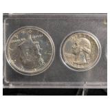 Union State Bank Coin Set - Monona, IA - 5 U.S. Coins in Display Case