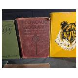 Antique Book Collection: The Rosary, The Book of Knowledge, Economic Geography