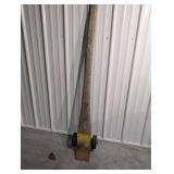 Moving Equipment Co. Dolly - Vintage Wood-Handle, Dual Wheels