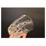 Crystal Glass Tumblers - Faceted Cut Pattern (Set of 3)