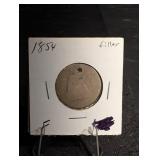 1854 Seated Liberty Quarter