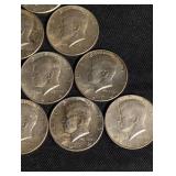 Kennedy Half Dollars 1964 90% Silver (Lot of 10)