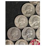 90% Silver Washington Quarters Mix - 15 Coins