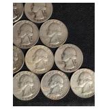 90% Silver Washington Quarters Mix - 14 Coins