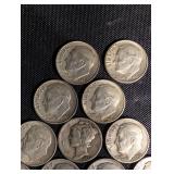 90% Silver Roosevelt And Mercury Dimes (Lot of 16)