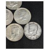 Lot Of 10 1964 90% Silver Kennedy Half Dollars