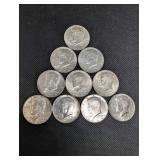 Kennedy Half Dollars 1964 (Lot of 10)