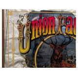 Union Pacific Railroad Wall Art - Vintage Elk Circle Print Framed