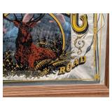 Union Pacific Railroad Wall Art - Vintage Elk Circle Print Framed