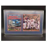 Sports Illustrated Framed Magazine Cover & Autographed Twins Team Photo Collage Display