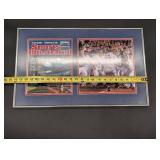 Sports Illustrated Framed Magazine Cover & Autographed Twins Team Photo Collage Display