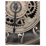 Skeleton Gear Wall Clock - Large 24in Exposed Gearwork Face