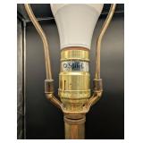 Stiffel Brass Table Lamps - Pair with Harp Shade Supports