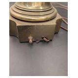 Stiffel Brass Table Lamps - Pair with Harp Shade Supports