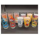 Simpsons 16oz Pint Glass Set - Assorted Characters (Homer, Moe, Batman, Superman)