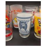Simpsons 16oz Pint Glass Set - Assorted Characters (Homer, Moe, Batman, Superman)
