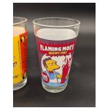 Simpsons 16oz Pint Glass Set - Assorted Characters (Homer, Moe, Batman, Superman)