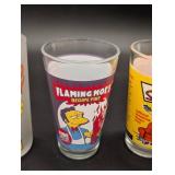 Simpsons 16oz Pint Glass Set - Assorted Characters (Homer, Moe, Batman, Superman)