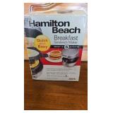 NEW Hamilton Beach- Breakfast Sandwich Maker