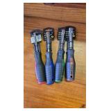 ProGrade Nut Drivers 3" × 1/4", 3/8", 11/32", 7/16"