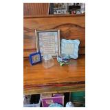 Home Items. Clocks,  Bathroom Sign, Picture, Succulent Pot and Glass Jar