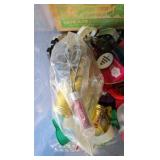 Small Tote of Baking Items, cookie Press, Cookie Cutters, Rosette Maker,  Tips for Decorating
