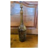 6 Tiny Cups, Bottle with Cork, Matching Plate