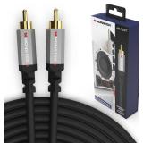 Monster Essentials Premium Subwoofer Cable Connector for Home Theaters and Cars, RCA Subwoofer Audio Cable, 13.1ft