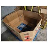 Pallet of Around 50 Heavy Duty Used Cardboard Gaylord Boxes in Excellent Condition.