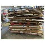 Pallet of Around 50 Heavy Duty Used Cardboard Gaylord Boxes in Excellent Condition.