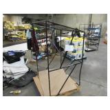 Welded Black Metal Frame Built to Fit Onto Pallets with Angled Roof - Perfect for Projects