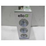 NEW Ello Pop & Fill 22oz. Stainless Steel Water Bottle with Leak Proof Locking Lid, 2-Pack Pistachio/Blue Dream