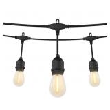 Artika Blaze 20 LED Bulb Outdoor Solar String Lights - 42 Feet - Matte Black