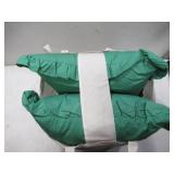 NEW Draper James 2-Pack Solid Ruffle Decorative Pillows - Green