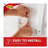 NEW 3M Command Small Wire Toggle Hooks, White 20 Hooks, 24 Strips