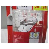 NEW 3M Command Small Wire Toggle Hooks, White 20 Hooks, 24 Strips