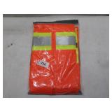 NEW PIP ANSI Type R Class 2 Two-Tone Eleven Pocket Surveyors Vest with Solid Front and Mesh Back XL