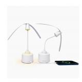 NEW Tech Squared Fly Fan with Built-In Power Banks, 2 Pack White