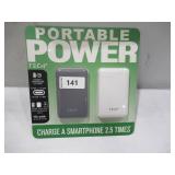 NEW Tech Squared10K mAh Power Bank with USB-C PD 20W and USB-A, 2 pk.