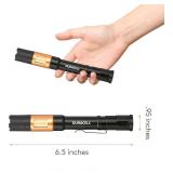 NEW Duracell 100 Lumen LED Pen Light  Ultra-Light Compact Design w/ 4 Modes and 2-AAA Batteries Included