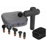 Power Percussion Deep Tissue Massager with 6 Attachments - Sharper Image Gun