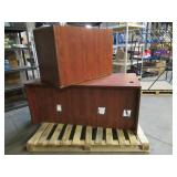 USED L Shaped 2 Piece Office Desk with 2 Left-Side Drawers