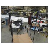 Welded Black Metal Frame Built to Fit Onto Pallets with Angled Roof - Perfect for Projects